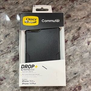 NEW As-Is OtterBox Commuter Black Case IPhone 14/15 Plus